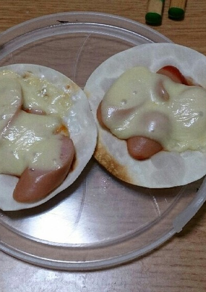 簡単☆餃子の皮ピザ-レシピのメイン写真