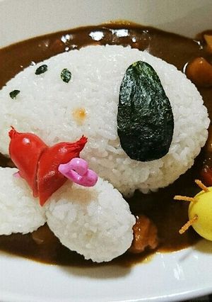 スヌーピーのデコカレー-レシピのメイン写真