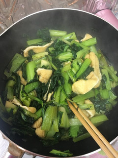 小松菜 うす揚げの炒め煮-レシピのメイン写真