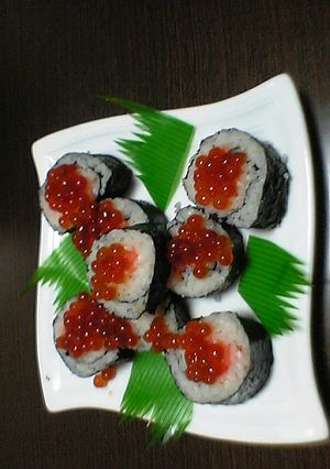 いくらサーモンずし-レシピのメイン写真