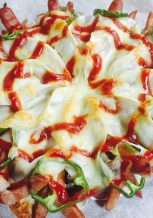 餃子の皮でお手軽ピザ♪-レシピのメイン写真