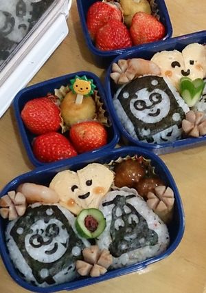 遠足に☆トーマスのりで簡単キャラ弁-レシピのメイン写真