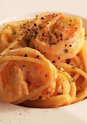 絶っ品！！海老のトマトクリームパスタ♡-レシピのメイン写真