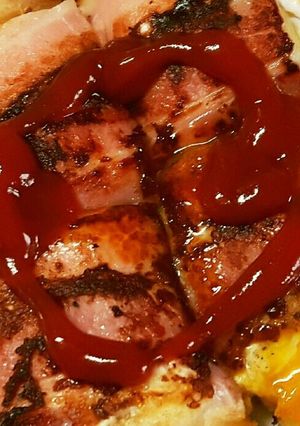 ベーコンエッグな朝ごパン-レシピのメイン写真