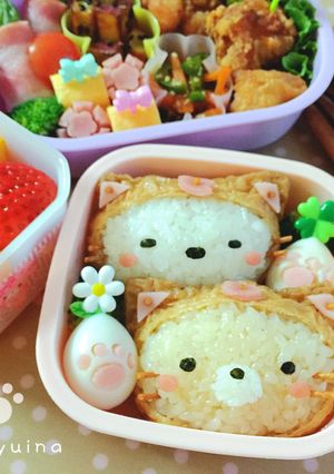 すみっコぐらしキャラ弁ぽかぽかねこびより-レシピのメイン写真