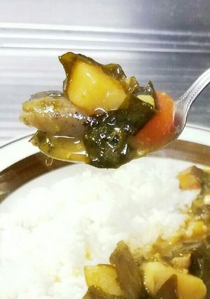"海の恵みたっぷり"　熟成わかめカレー♪-レシピのメイン写真