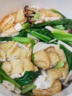 小松菜と油揚げの煮浸し-レシピのメイン写真