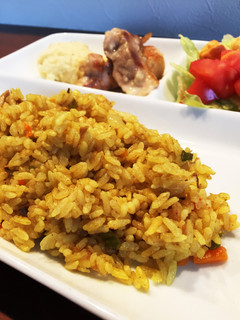 腹ペコ男子パクパク!炊飯器カレーピラフ☆-レシピのメイン写真