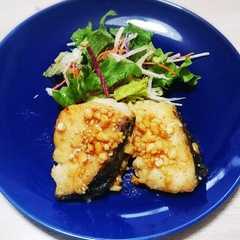 รูปของ 白身魚のきざみにんにく焼き
