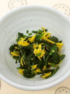 青菜と菊花の和え物-レシピのメイン写真