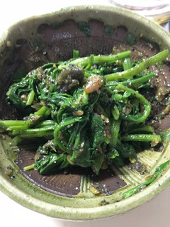 金山寺味噌とほうれん草の胡麻和え-レシピのメイン写真