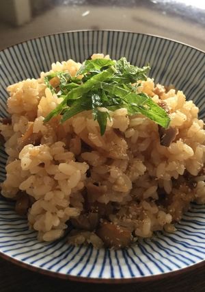 干し貝柱と干し椎茸の炊き込みご飯-レシピのメイン写真