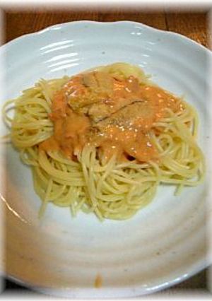 まったり~☆うにのトマトクリームパスタ-レシピのメイン写真