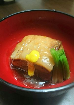 【漫画飯】「瑠璃と料理の王様と」豚の角煮-レシピのメイン写真