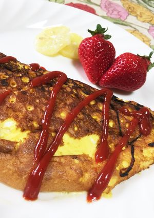 ふわふわクリームチーズ入オムレツ-レシピのメイン写真