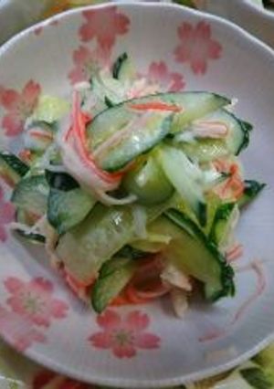 簡単！きゅうりとカニカマの和え物-レシピのメイン写真