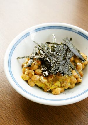 オリーブオイルかけ、納豆＆味付けのり-レシピのメイン写真