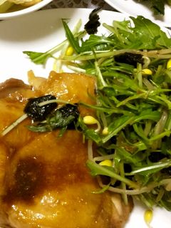 やみつき☆水菜と豆もやしのナムル-レシピのメイン写真