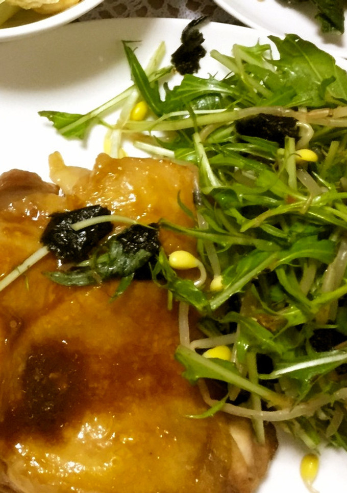 やみつき☆水菜と豆もやしのナムル-レシピのメイン写真