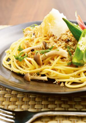 ぶり焼きほぐしの和風パスタ-レシピのメイン写真