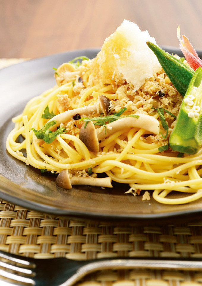 ぶり焼きほぐしの和風パスタ-レシピのメイン写真