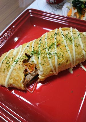 とろふわ卵♪で豚キムチのとんぺい焼き風-レシピのメイン写真