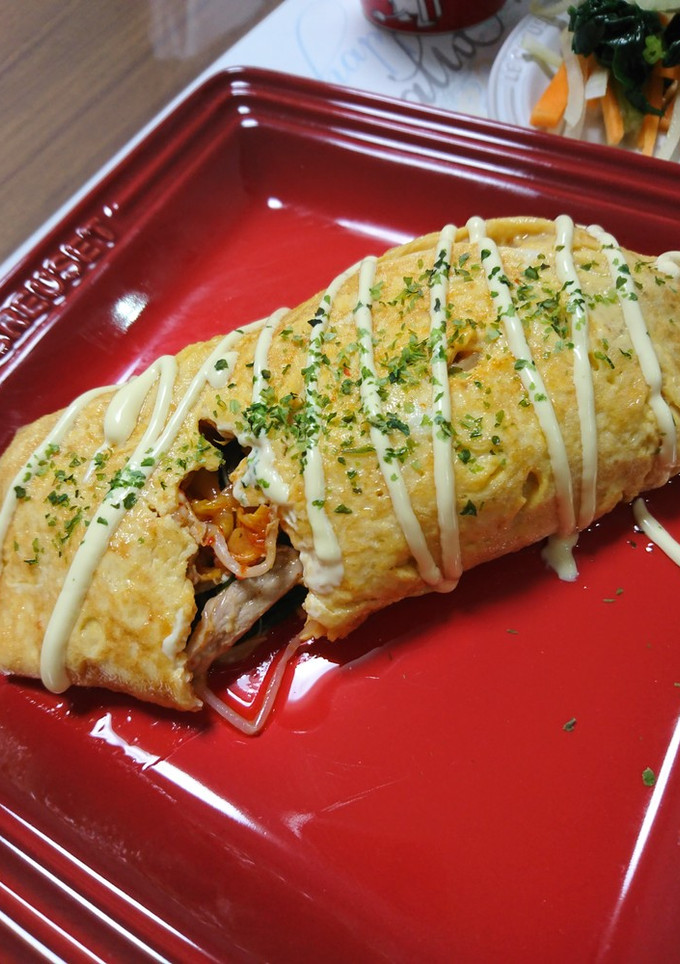 とろふわ卵♪で豚キムチのとんぺい焼き風-レシピのメイン写真