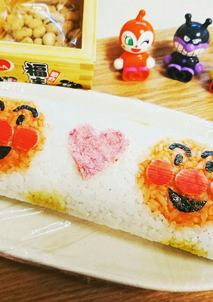 アンパンマンの節分恵方巻★記録用として-レシピのメイン写真