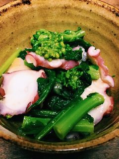 菜の花と蛸の酢みそ和え-レシピのメイン写真