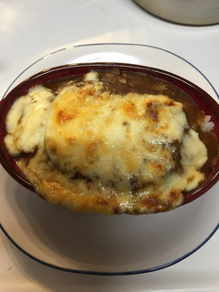 カレーのアレンジに☆焼きカレーハンバーグ-レシピのメイン写真