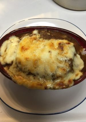 カレーのアレンジに☆焼きカレーハンバーグ-レシピのメイン写真