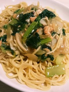 4人前500円!?鮭のあんかけ和風パスタ-レシピのメイン写真