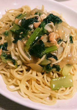 ４人前５００円!?鮭のあんかけ和風パスタ-レシピのメイン写真