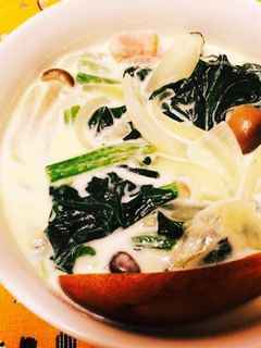 ほうれん草たっぷり とろ〜りミルクスープ-レシピのメイン写真
