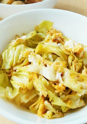 簡単キャベツの卵炒めで朝食に一品プラス-レシピのメイン写真