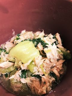 【簡単】チンゲン菜とツナのめんつゆ和え-レシピのメイン写真