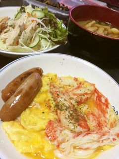 ふんわり卵のかにかま マヨ風味-レシピのメイン写真