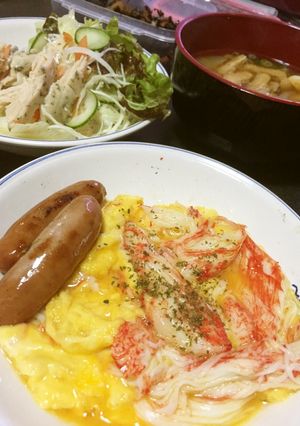 ふんわり卵のかにかま マヨ風味-レシピのメイン写真