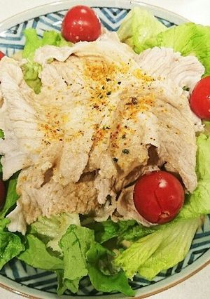 簡単・時短料理♪豚冷しゃぶ☆包丁不要!-レシピのメイン写真