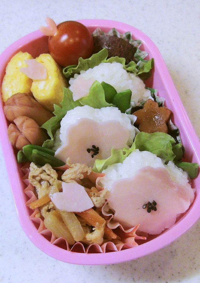 幼稚園　お弁当　桜-レシピのメイン写真