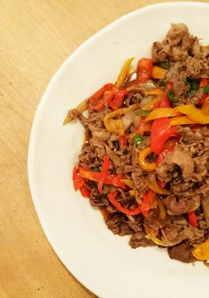 簡単★牛肉とピーマンのオイスター炒め-レシピのメイン写真
