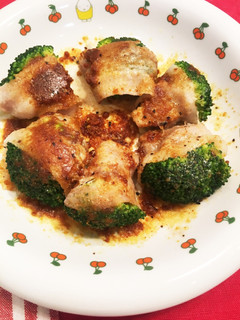 レンチン!肉巻きカレーブロッコリー-レシピのメイン写真