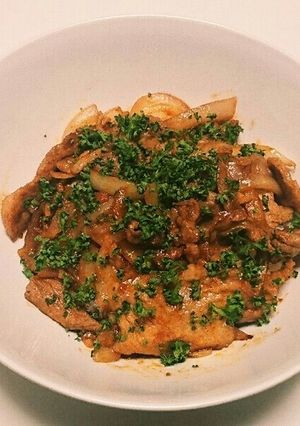 洋風ポークオニオン丼-レシピのメイン写真
