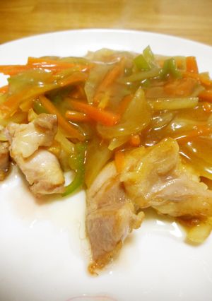 鶏肉のカレー風味野菜あんかけ-レシピのメイン写真