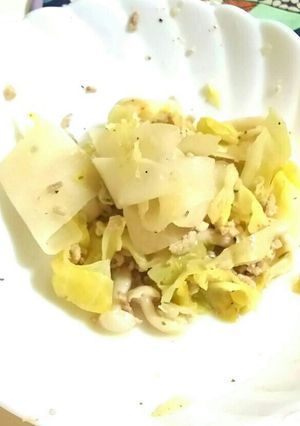 大根とキャベツの簡単すぐでき炒め✩-レシピのメイン写真