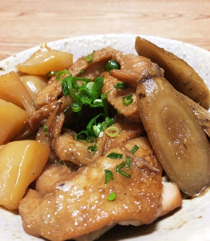 圧力鍋活用!手羽先とこんにゃくの照り煮-レシピのメイン写真