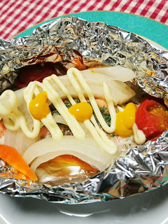 サーモントラウトと野菜のホイル焼き-レシピのメイン写真