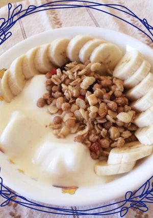 朝食に♪フルグラとマシュマロヨーグルト♪-レシピのメイン写真