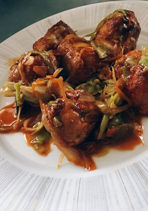 黒酢の豚肉ロール-レシピのメイン写真