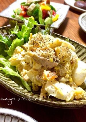 新じゃがと照り焼きチキンの和デリ風サラダ-レシピのメイン写真
